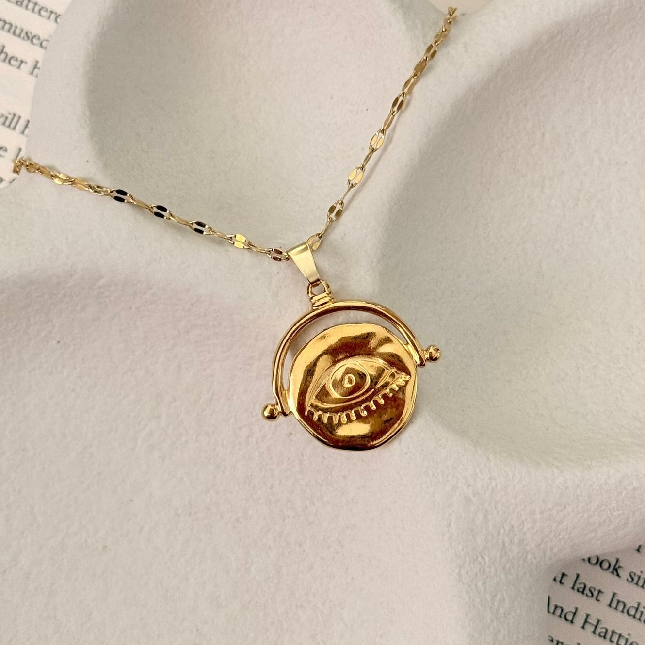 Evil Eye Medallion Necklace