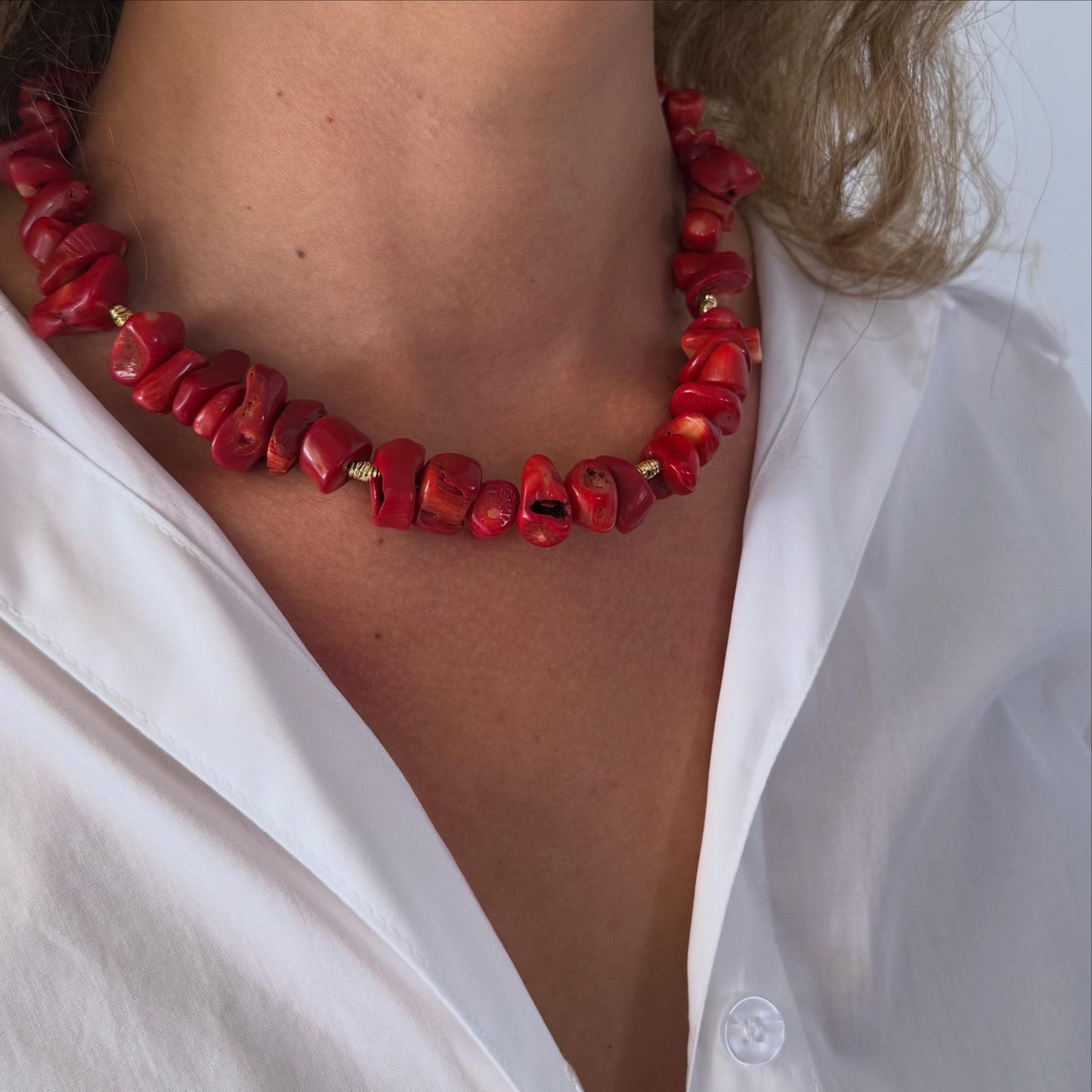 Mediterranean Coral Necklace