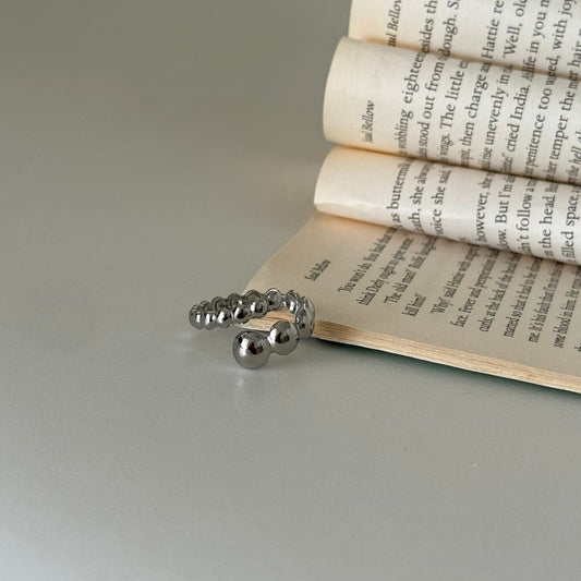 Aurelia Bead Ring Silver