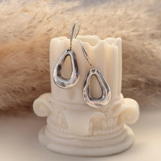 Aurea Drop Earrings Silver
