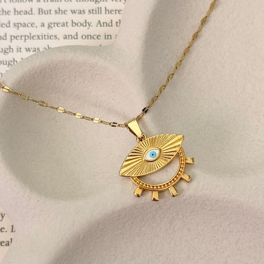 Golden Mystic Eye Necklace