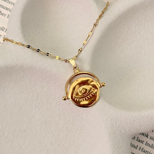 Evil Eye Medallion Necklace